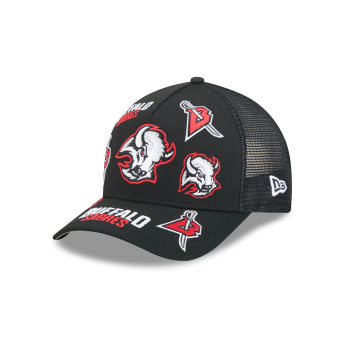 Buffalo Sabres baseball sapka NHL 9FORTY M-Crown A-Frame Trucker All Over black