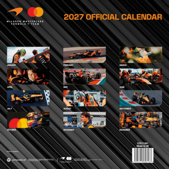 Mclaren Honda naptár Square 2027
