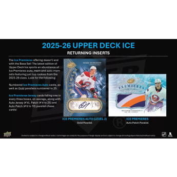 NHL dobozok NHL hokikártyák 2025-26 Ice Hockey Hobby Box