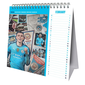 Manchester City naptár Desktop Calendar 2027