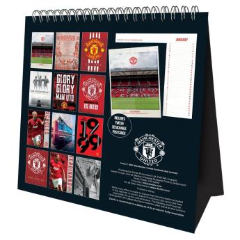 Manchester United naptár Desktop Calendar 2027
