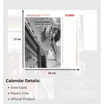 Manchester United naptár Desktop Calendar 2027