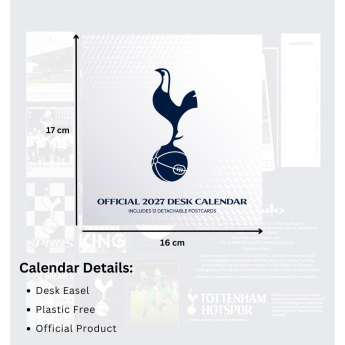Tottenham Hotspur FC Desktop Calendar 2027