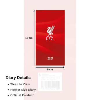 Liverpool FC Slim Diary 2027