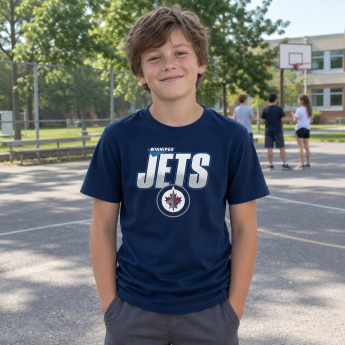 Winnipeg Jets gyerek póló Frosty Center Ultra blue