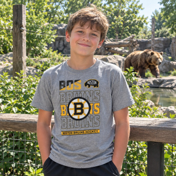 Boston Bruins gyerek póló Timeless Ss grey