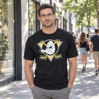 Anaheim Ducks férfi póló black Core Logo Tee