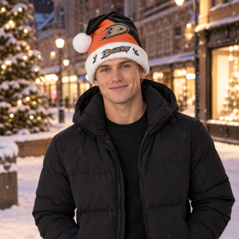Anaheim Ducks téli sapka FOCO Colorblock Santa Hat