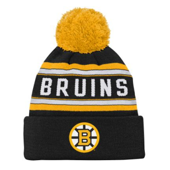 Boston Bruins gyerek téli sapka Jacquard Cuffed Knit With Pom