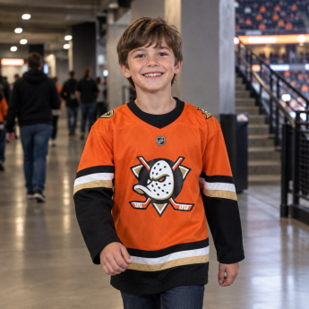 Anaheim Ducks gyerek jégkorong mez Home Replica Jersey orange