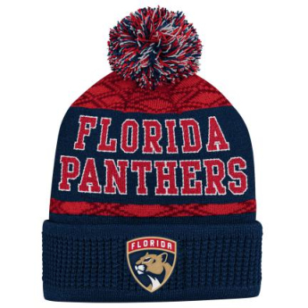 Florida Panthers gyerek téli sapka Puck Pattern Cuffed Pom