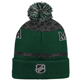 Minnesota Wild gyerek téli sapka Puck Pattern Cuffed Pom