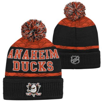 Anaheim Ducks gyerek téli sapka Puck Pattern Cuffed Pom