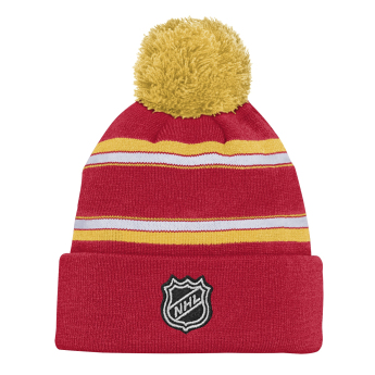Calgary Flames gyerek téli sapka NHL Jacquard Cuffed Knit With Pom