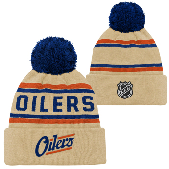 Edmonton Oilers gyerek téli sapka NHL 3Rd Jersey Jacquard Cuff Pom