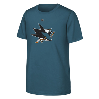 San Jose Sharks gyerek póló NHL Primary Logo Short Sleeve