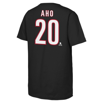 Carolina Hurricanes gyerek póló NHL Flat Name & Number Short Sleeve Cotton
