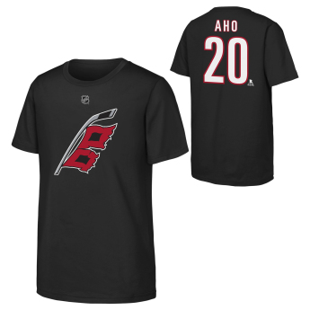 Carolina Hurricanes gyerek póló NHL Flat Name & Number Short Sleeve Cotton