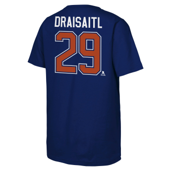 Edmonton Oilers gyerek póló NHL Flat Name & Number Short Sleeve Cotton