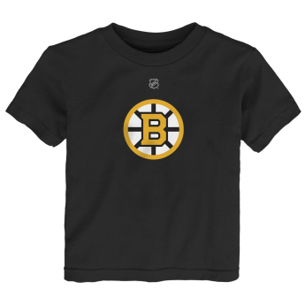 Boston Bruins gyerek póló David Pastrnak #88 NHL Flat Name & Number Short Sleeve Cotton