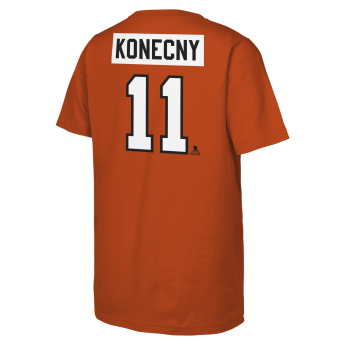 Philadelphia Flyers gyerek póló NHL Flat Name & Number Short Sleeve Cotton