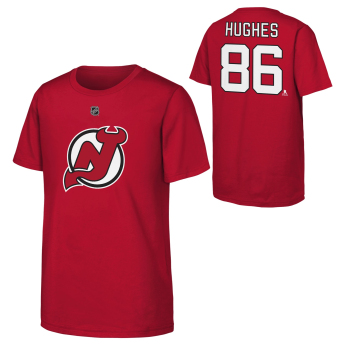 New Jersey Devils gyerek póló NHL Flat Name & Number Short Sleeve Cotton