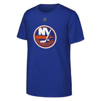 New York Islanders gyerek póló Matthew Schaefer #48 NHL Flat Name & Number Short Sleeve Cotton