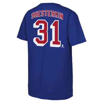 New York Rangers gyerek póló NHL Flat Name & Number Short Sleeve Cotton