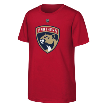 Florida Panthers gyerek póló NHL Flat Name & Number Short Sleeve Cotton