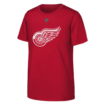 Detroit Red Wings gyerek póló Moritz Seider #53 NHL Flat Name & Number Short Sleeve Cotton