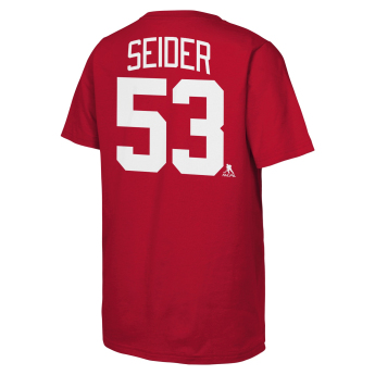 Detroit Red Wings gyerek póló NHL Flat Name & Number Short Sleeve Cotton