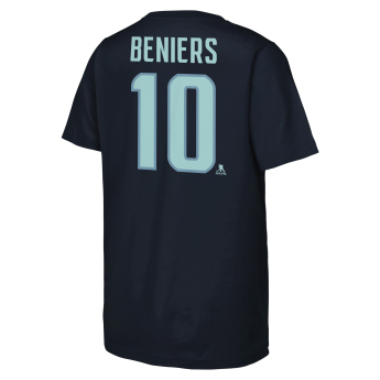 Seattle Kraken gyerek póló NHL Flat Name & Number Short Sleeve Cotton