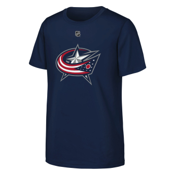 Columbus Blue Jackets gyerek póló Adam Fantilli #19 NHL Flat Name & Number Short Sleeve Cotton