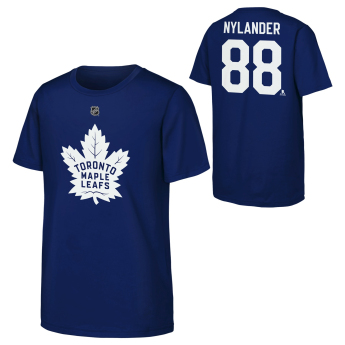 Toronto Maple Leafs gyerek póló NHL Flat Name & Number Short Sleeve Cotton