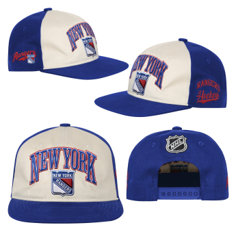 New York Rangers gyerek baseball sapka NHL Flatbrim Arch Deadstock Snapback
