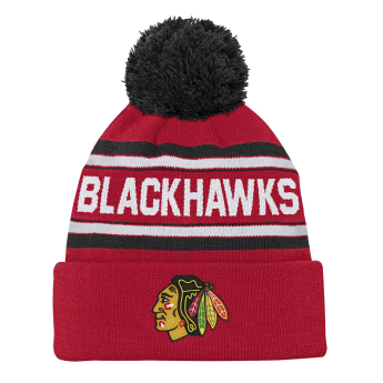 Chicago Blackhawks gyerek téli sapka NHL 3rd Jersey Jacquard Cuff Pom