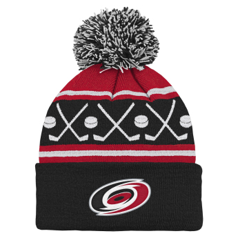 Carolina Hurricanes gyerek téli sapka NHL Face-Off Cuff Pom