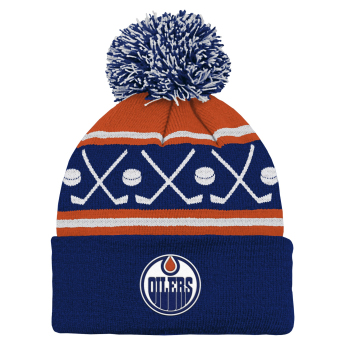 Edmonton Oilers gyerek téli sapka NHL Face-Off Cuff Pom