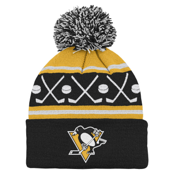 Pittsburgh Penguins gyerek téli sapka NHL Face-Off Cuff Pom