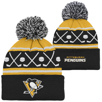 Pittsburgh Penguins gyerek téli sapka NHL Face-Off Cuff Pom
