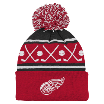 Detroit Red Wings gyerek téli sapka NHL Face-Off Cuff Pom