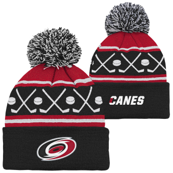 Carolina Hurricanes gyerek téli sapka NHL Face-Off Cuff Pom