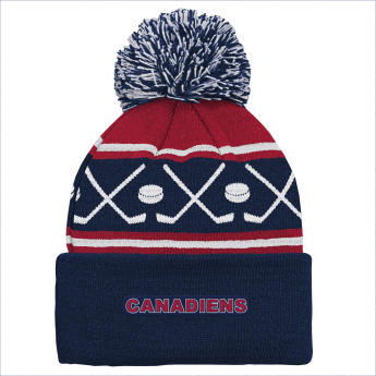 Montreal Canadiens gyerek téli sapka NHL Face-Off Cuff Pom