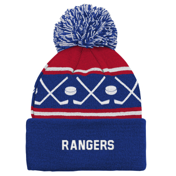 New York Rangers gyerek téli sapka NHL Face-Off Cuff Pom