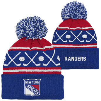 New York Rangers gyerek téli sapka NHL Face-Off Cuff Pom