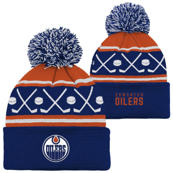 Edmonton Oilers gyerek téli sapka NHL Face-Off Cuff Pom
