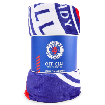 Rangers FC Geo Sherpa Fleece Blanket