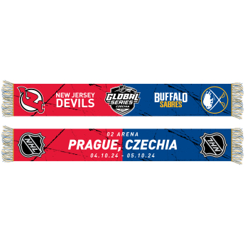 Buffalo Sabres téli sál NHL vs New Jersey Devils NHL Friendship HD Jaquard Scarf