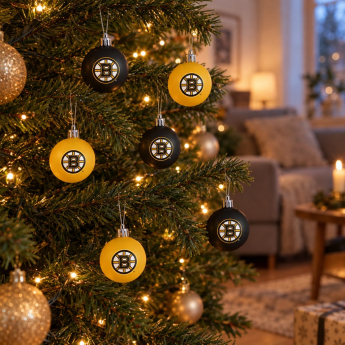 Boston Bruins Karácsonyi díszek NHL 12 Pack Ball Ornament Set