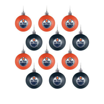 Edmonton Oilers Karácsonyi díszek NHL FOCO 12 Pack Ball Ornament Set